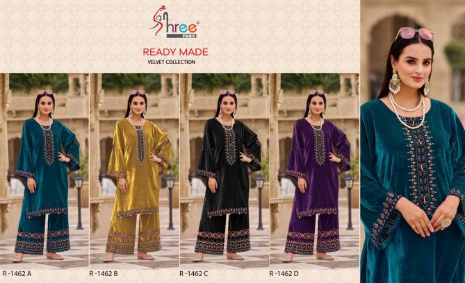 R 1462 By Shree Velvet Diamond Pakistani Kurti With Bottom Wholesale Shop In Surat